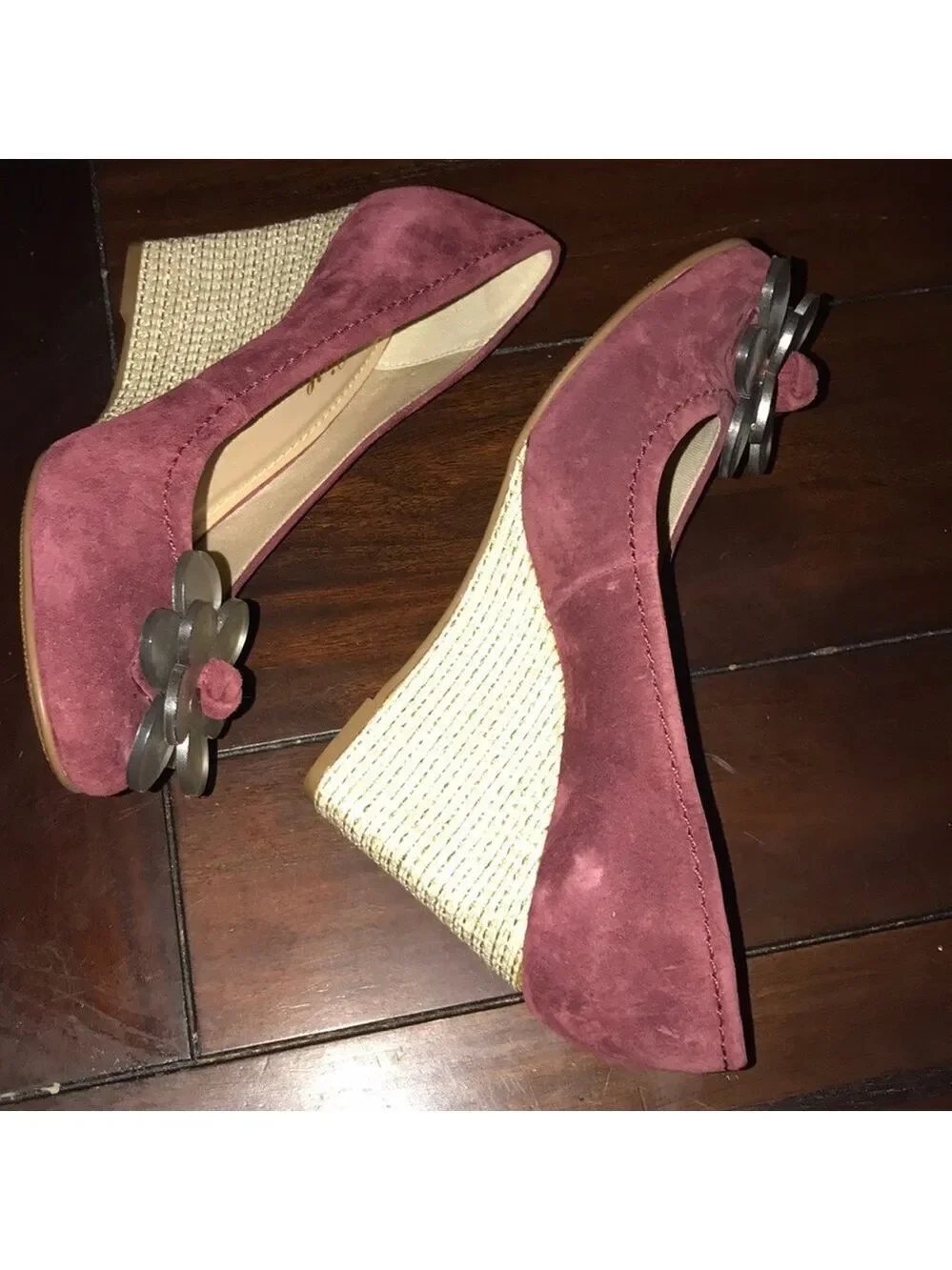 Suede wedges